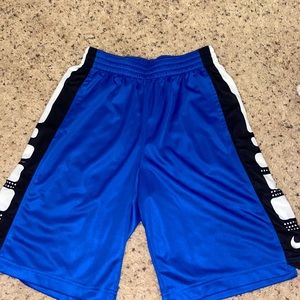 Blue basketball shorts